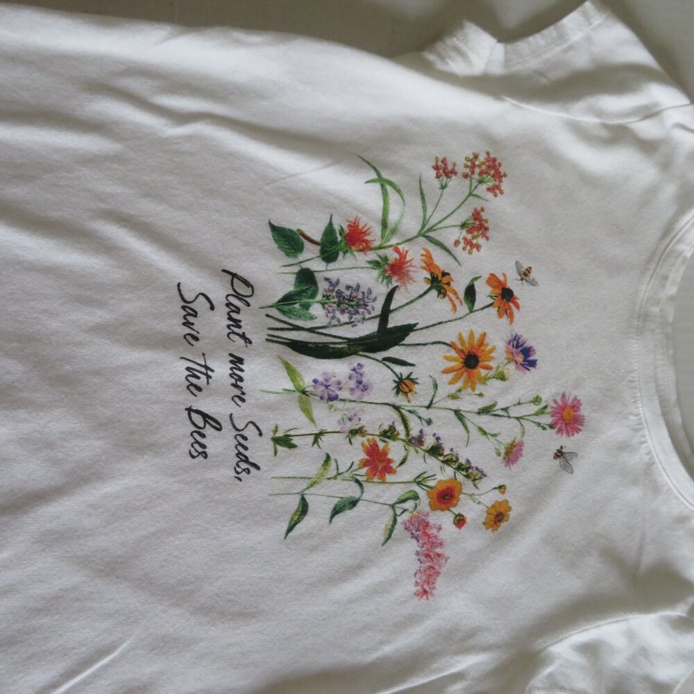 🎉HP🎉 GAP - Girl's Spring/Summer Floral T-shirt, White, Size XL - EUC - Picture 3 of 5